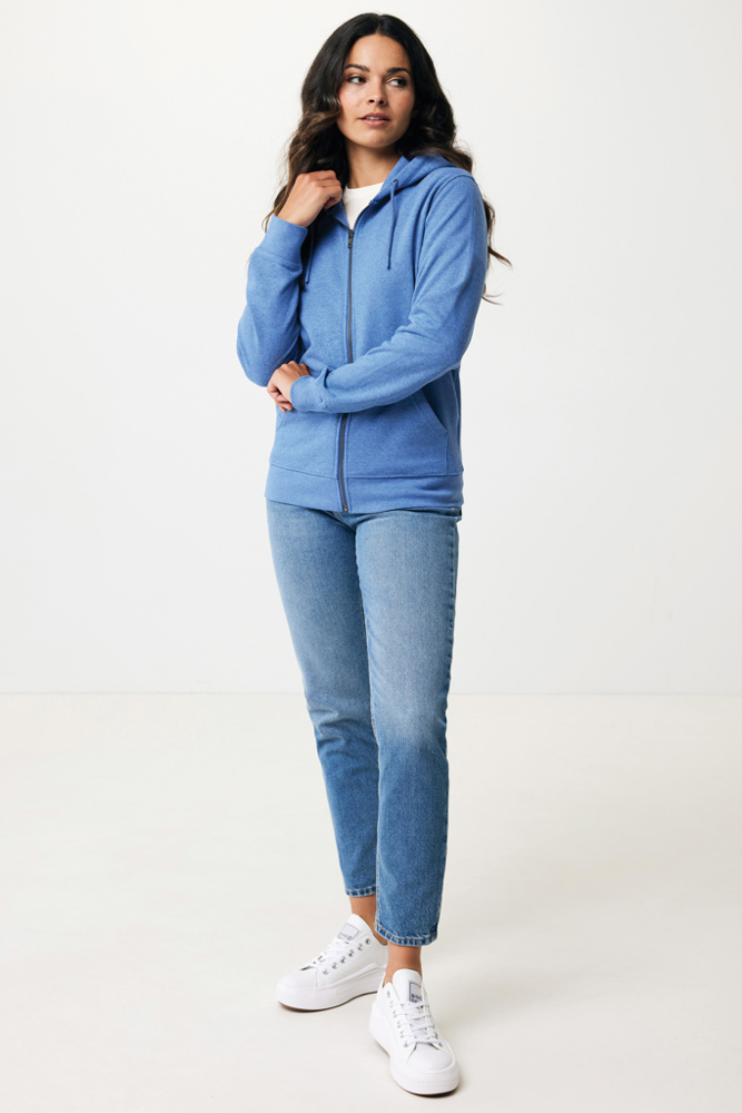IQONIQ Abisko gerecycled katoen hoodie met rits