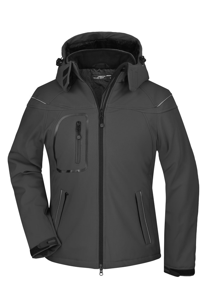 Ladies' Winter Softshell Jacket - Zwart (ca. Pantone blackC)