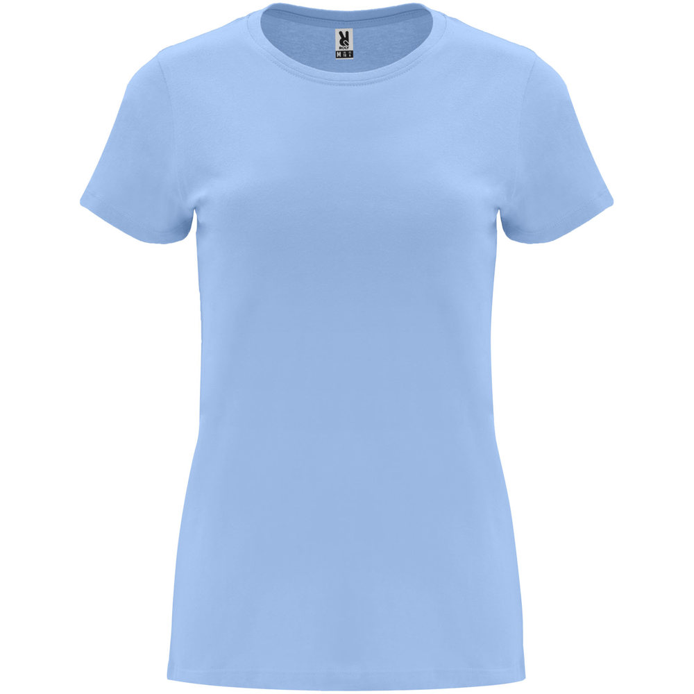 Capri 170 g/m² damesshirt met korte mouwen - Hemelsblauw