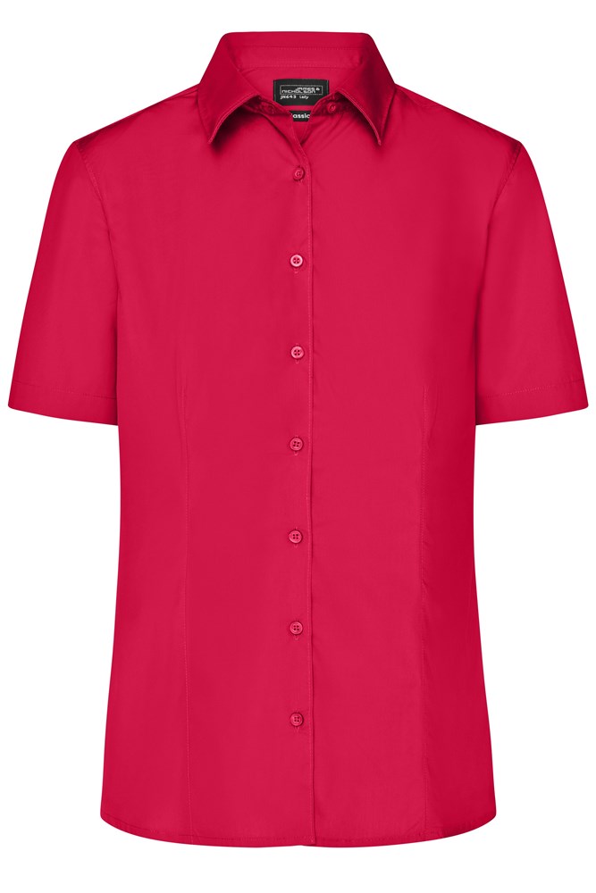 Ladies' Business Shirt Shortsleeve - Rood (ca. Pantone 200C)