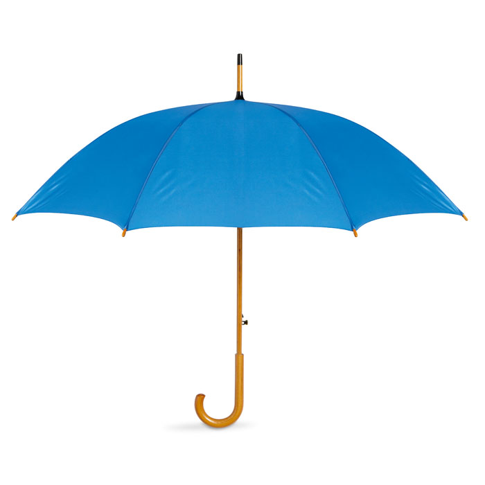 CUMULI - Paraplu met houten handvat - Royal Blauw