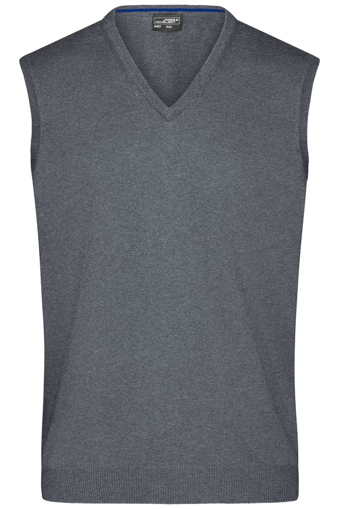 Men's V-Neck Pullunder - Heather-grijs (ca. Pantone 404U)
