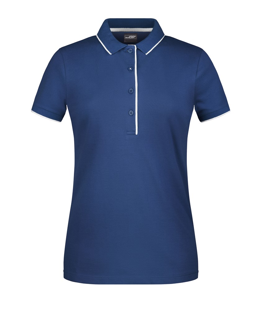 Ladies' Polo Stripe - Navy/wit (ca. Pantone 296C
white)