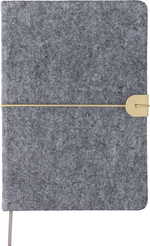 Gerecycled vilt notitieboek (A5) Dario