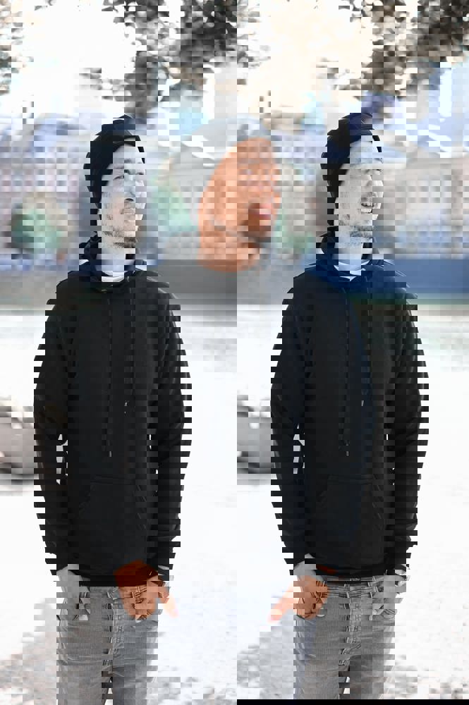 Gebreide muts met label