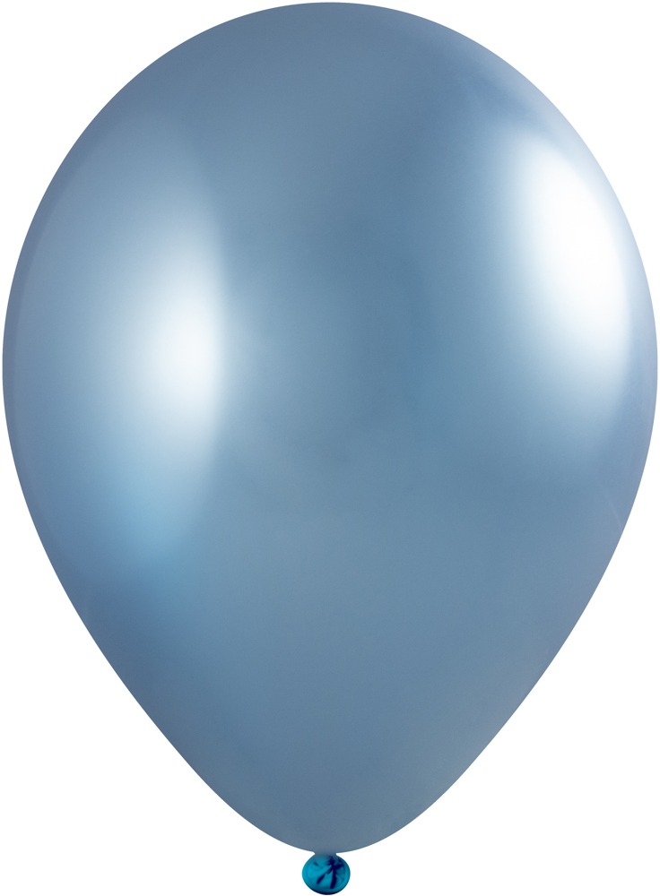 Ballonnen onbedrukt 90/100 cm - Ø 35 cm - 12 inch - Blauw Chroom (4750) (± PMS 8201)
