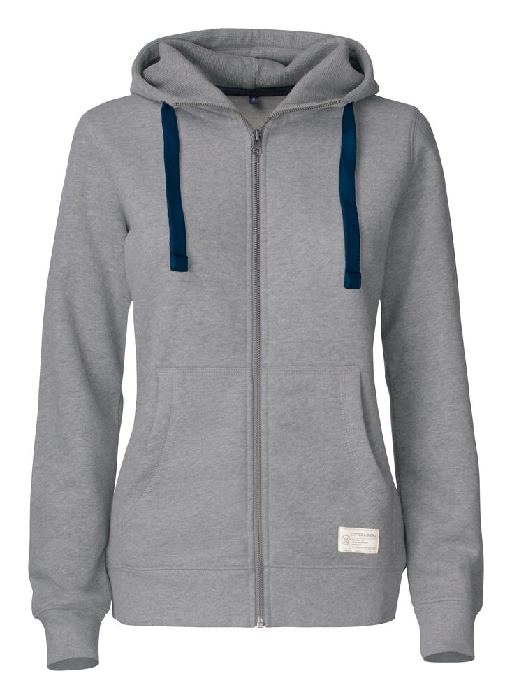 Cutter & Buck - Twisp Hood Full Zip Heren Dark Navy logo S
