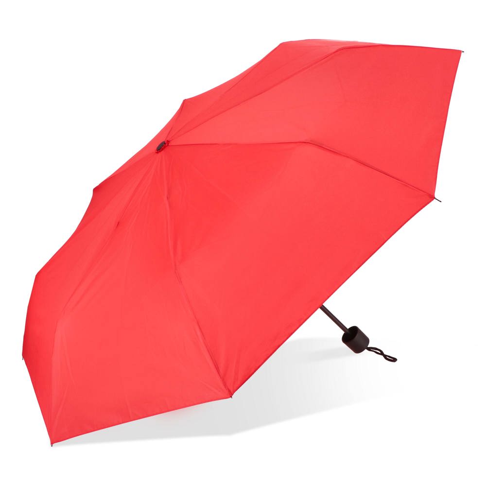 Congo 190T Pongee 21" Opvouwbare paraplu - Rood