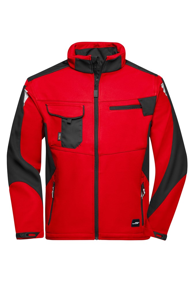 Workwear Softshell Jacket - STRONG - - Rood/zwart (ca. Pantone 193C
blackC)