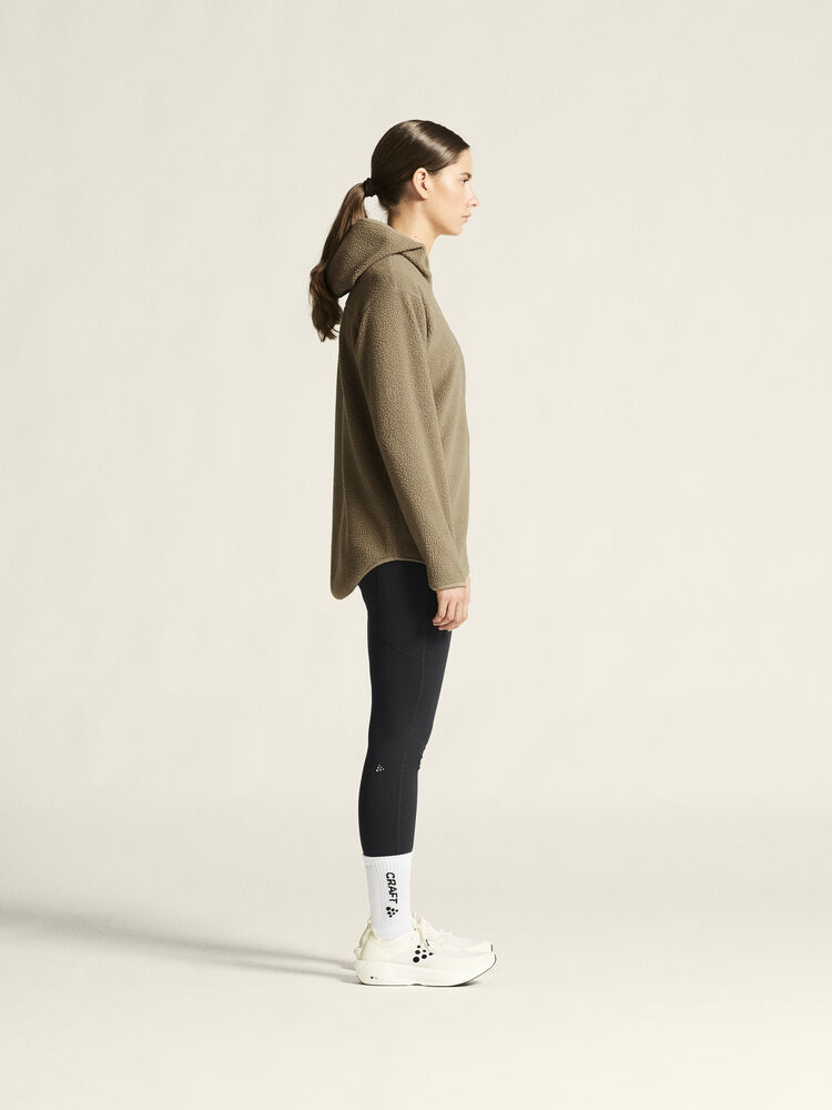 Craft - Join Pile Fleece FZ Hood W Taupe XS