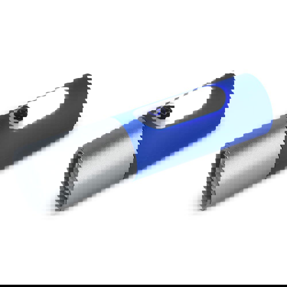 Oplaadbare 10 W LED-zaklamp met zoomfunctie 300 lm - Blauw