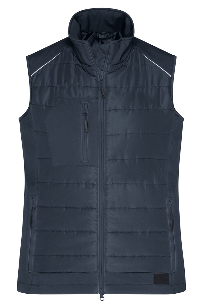 Ladies' Hybrid Vest GRS - Carbon/carbon (ca. Pantone 425U)