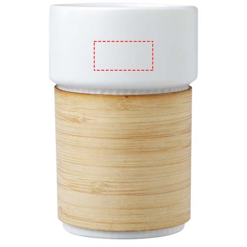 Fika 340 ml beker met bamboe hoes