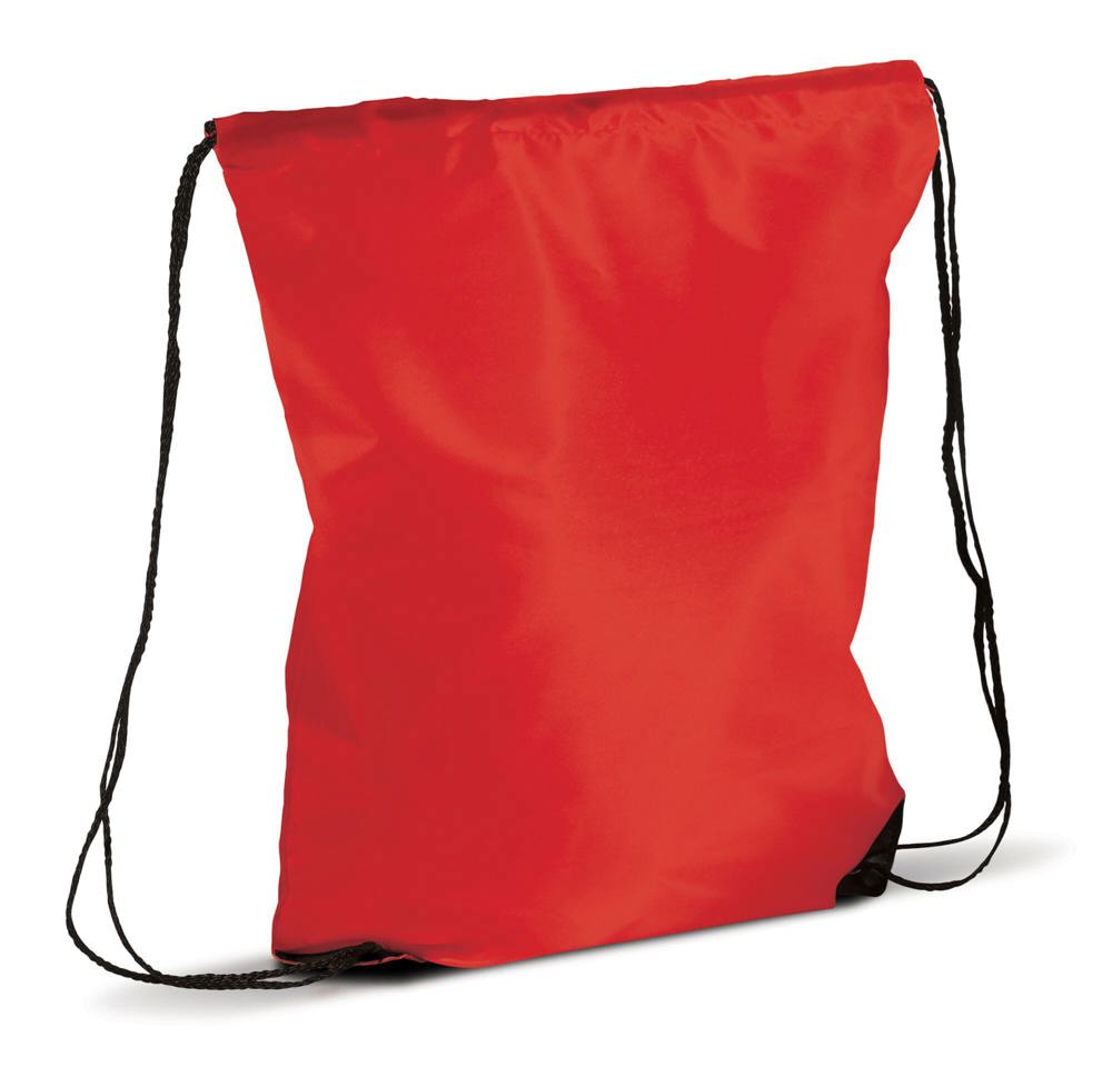 Rugzak met koord 210T RPET - Rood