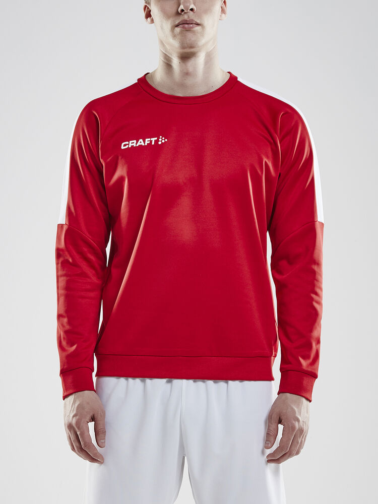 Craft - Progress R-Neck Sweater M Bright Red/White XXL