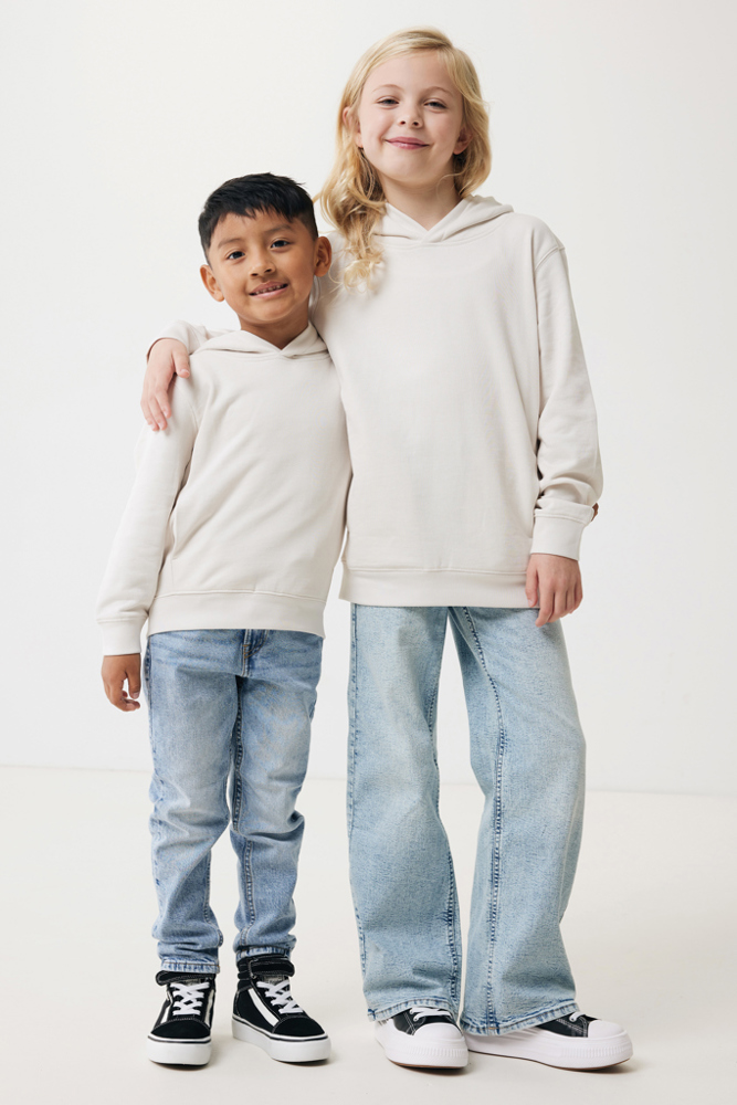 IQONIQ Yengo kids recycled katoen hoodie met steekzakken