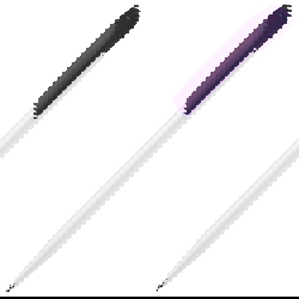 Balpen S45 hardcolour - Wit / Paars