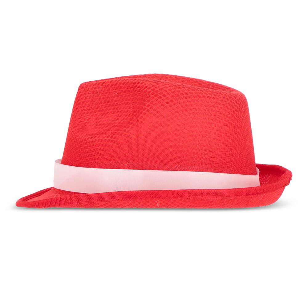 Polyester hoed met band