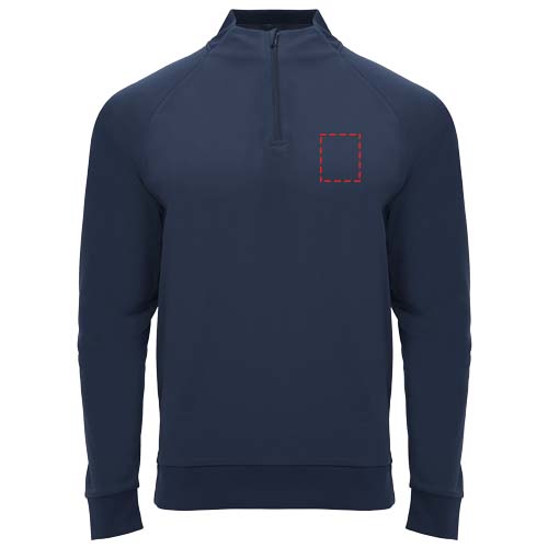 Epiro 200 g/m² sweatshirt met lange mouwen en kwartrits voor kinderen