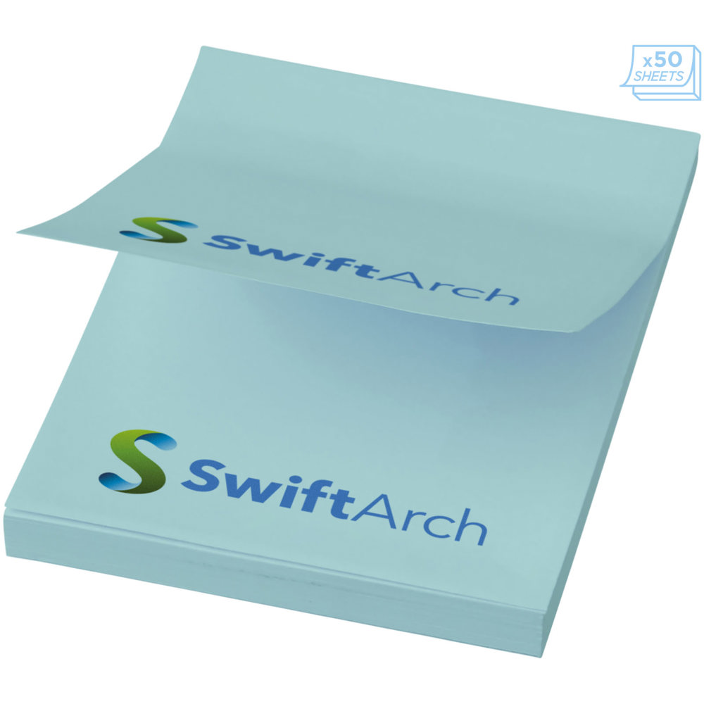 Sticky-Mate® sticky notes 50x75 mm - Lichtblauw