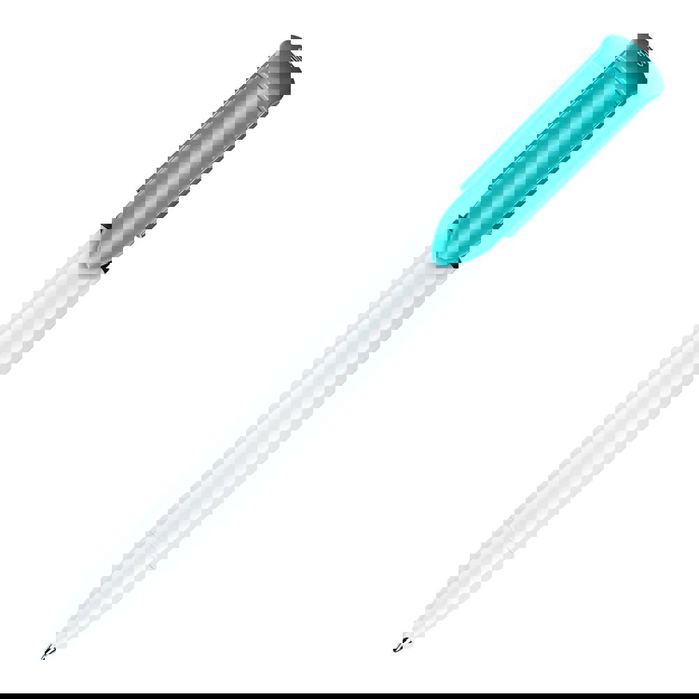 Balpen S40 Colour hardcolour - Wit / Turquoise