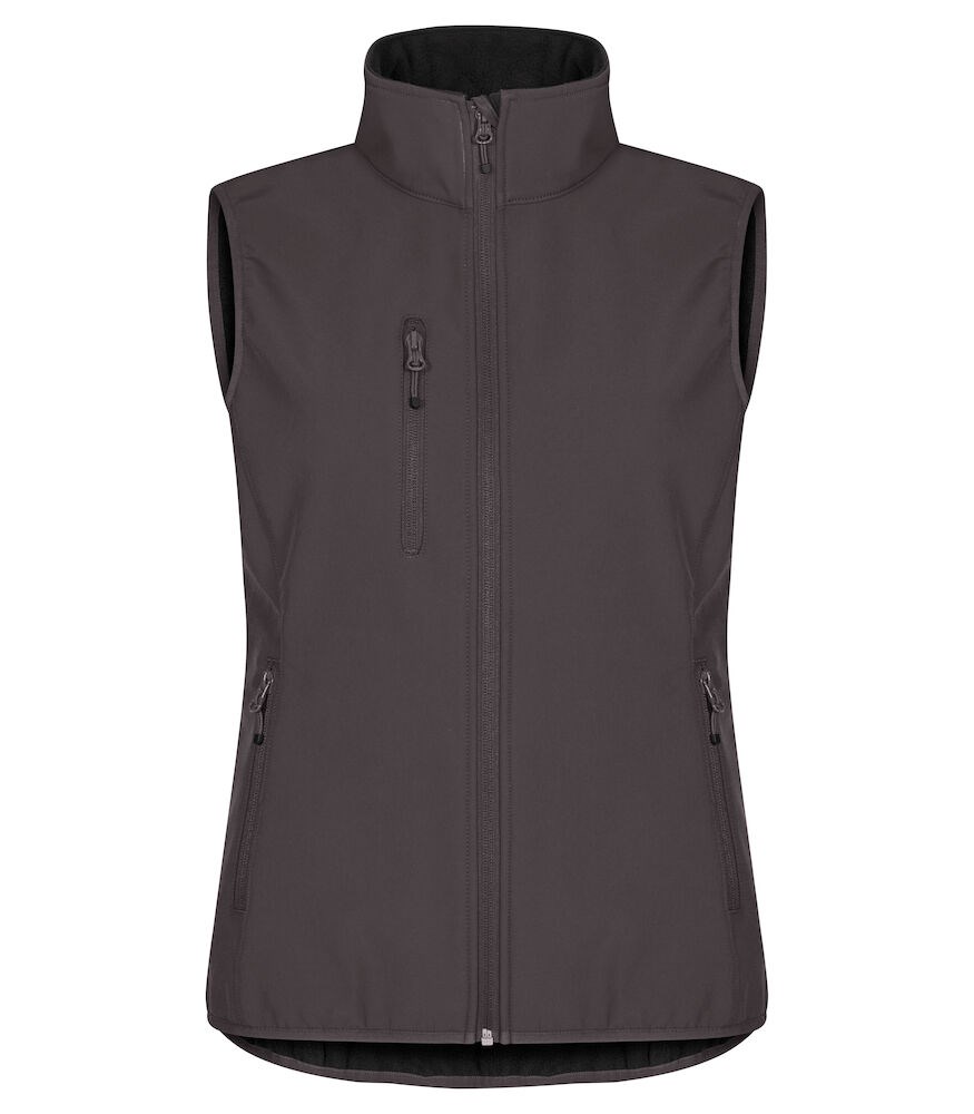 Clique - Classic Softshell Vest Women - donkergrijs