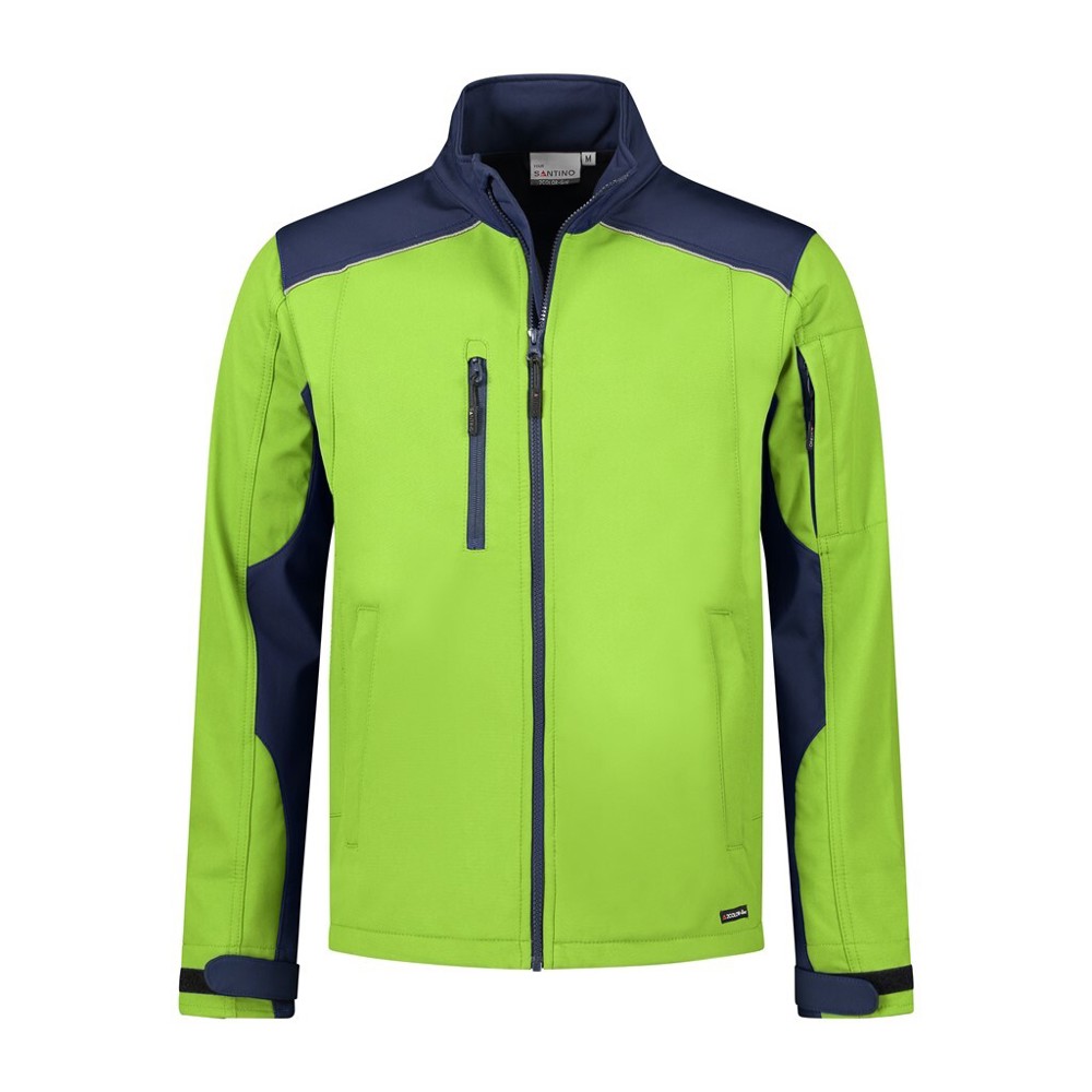 Santino Softshell Jacket Tour - Lime / Real Navy