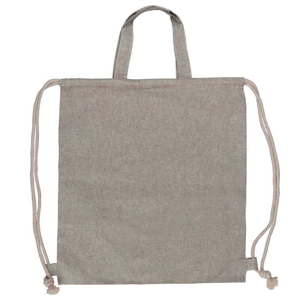 Drawstring rugzak gerecycled katoen 140g/m² 38x42cm - Licht Grijs