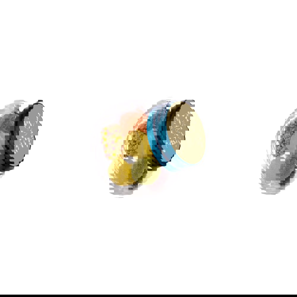 Micro glazen potje 50 ml, gevuld met snoep