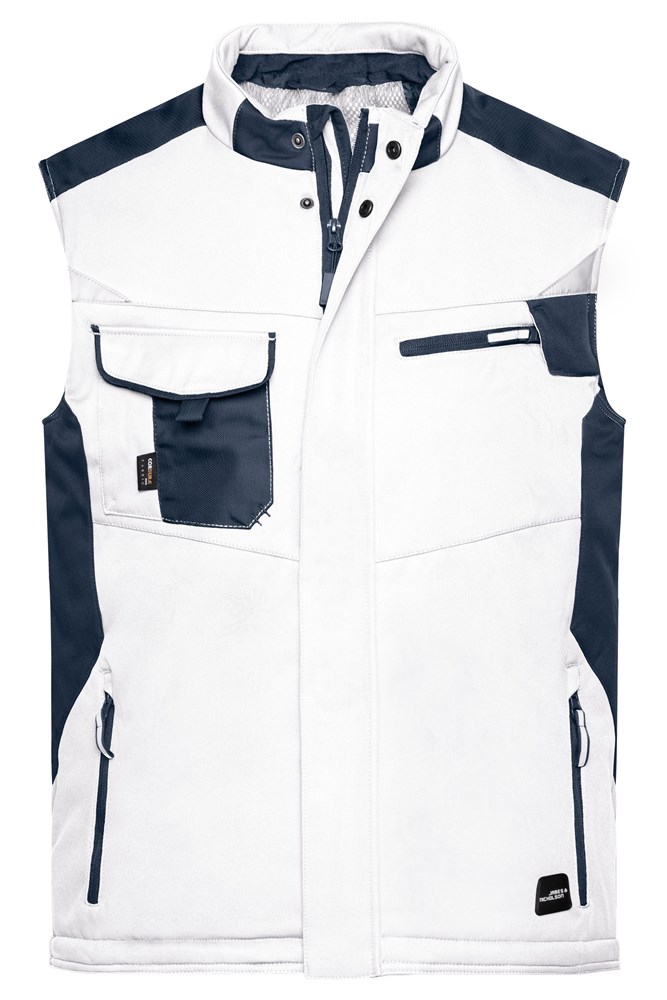 Craftsmen Softshell Vest - STRONG - - Wit/carbon (ca. Pantone white
447U)
