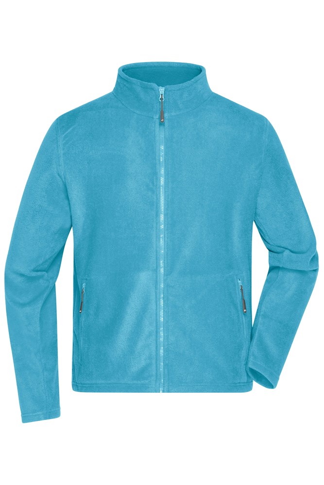 Men's Fleece Jacket - Turquoise (ca. Pantone 312C)