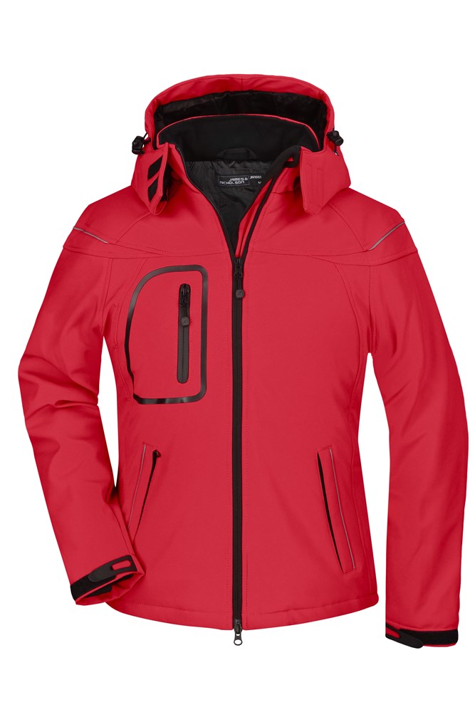 Ladies' Winter Softshell Jacket - Rood (ca. Pantone 201C)