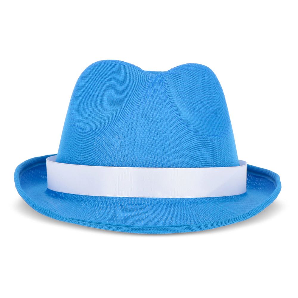 Polyester hoed met band
