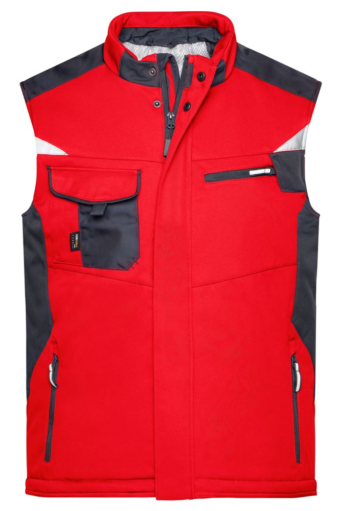 Craftsmen Softshell Vest - STRONG - - Rood/zwart (ca. Pantone 193C
blackC)