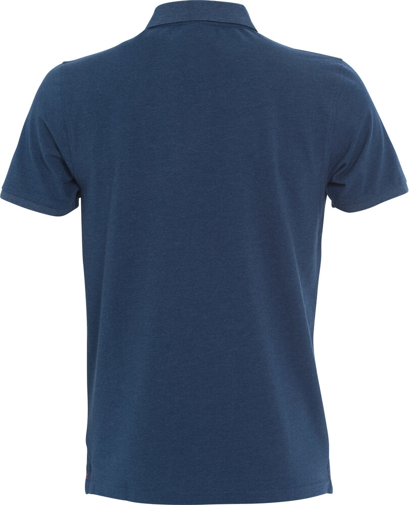 Clique - Stretch Premium Polo Blauw Melange 3XL