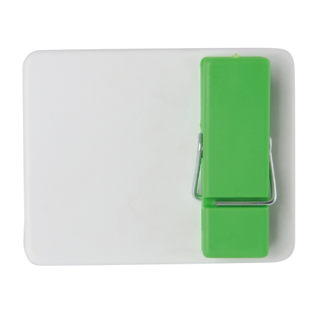 Wandplaatje met knijper - lichtgroen