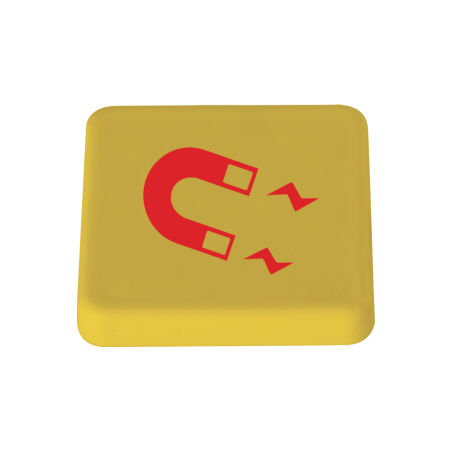 Magneet 30x30 mm - Geel