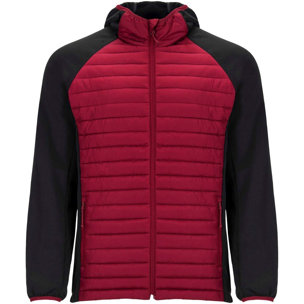 Minsk unisex hybrid geïsoleerd jack - Rood, Zwart
