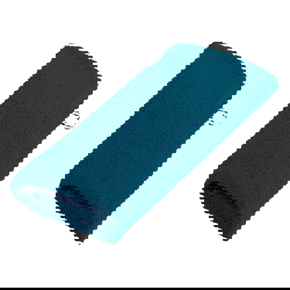 Sophie Muval golfhanddoek 55x30 cm, 450 gr/m² - Petrol (PMS 3145c) / Petrol