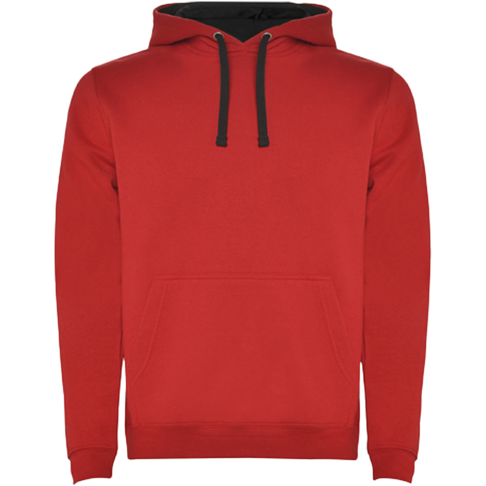 Urban 280 g/m² hoodie voor heren - Rood, Zwart