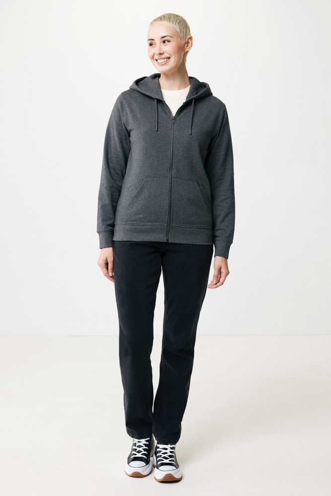 IQONIQ Abisko gerecycled katoen hoodie met rits