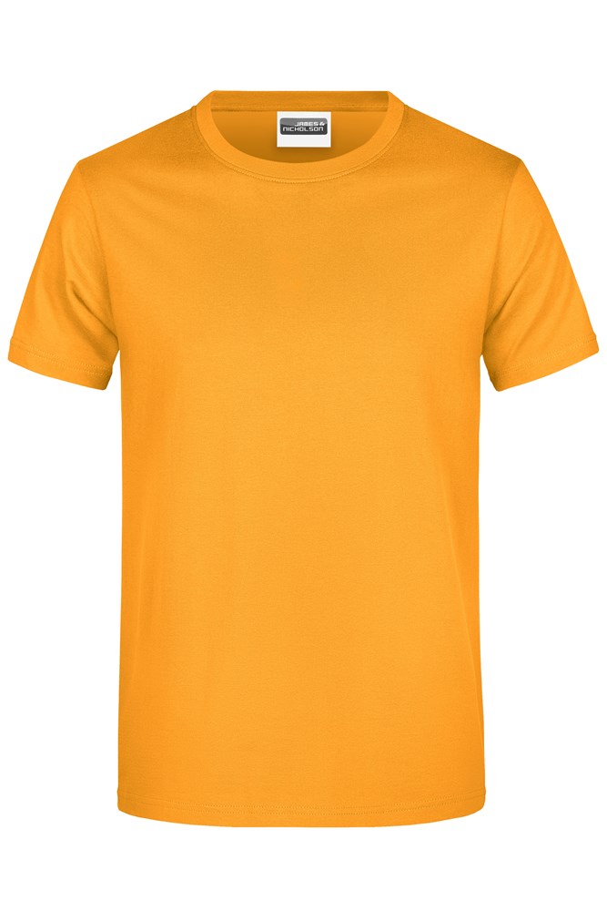 Promo-T Man 180 - Goudgeel (ca. Pantone 1235C)