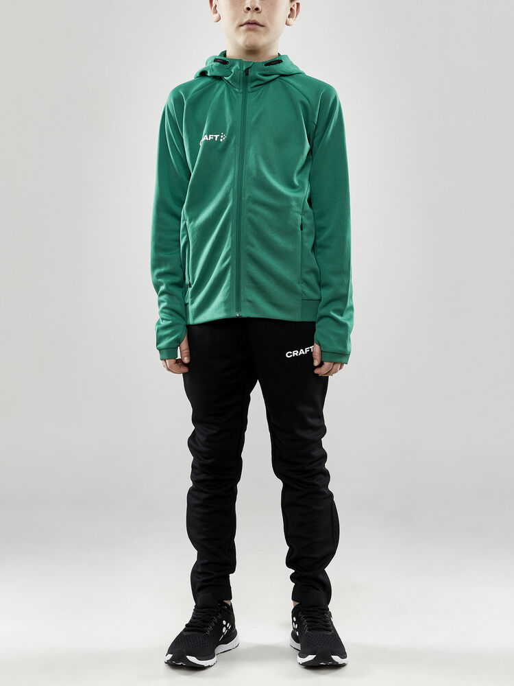 Craft - Evolve Hood Jacket Jr Team Green 122/128