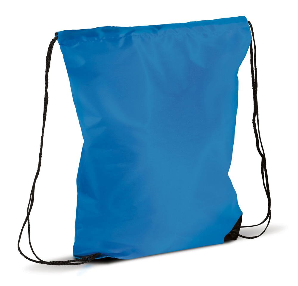 Rugzak met koord 210T RPET - Blauw