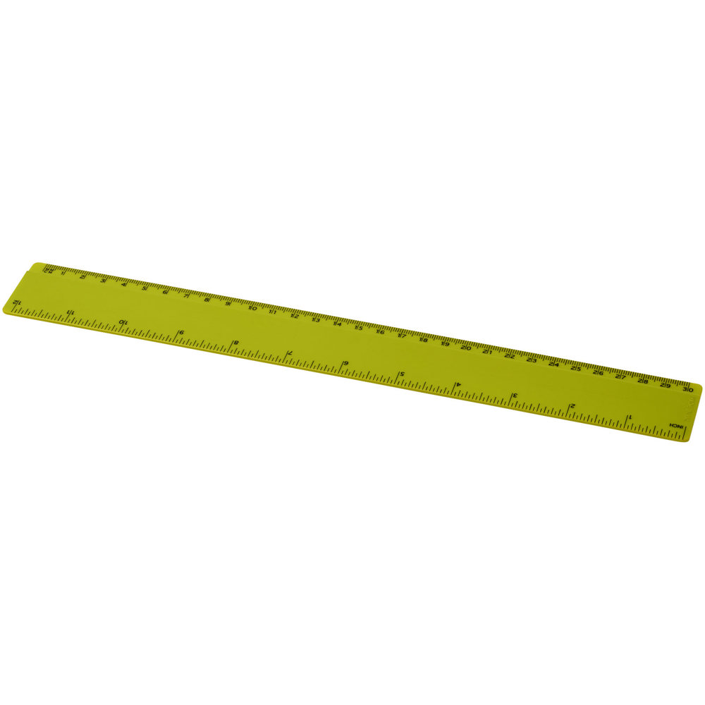 Renzo 30 cm kunststof liniaal - Lime