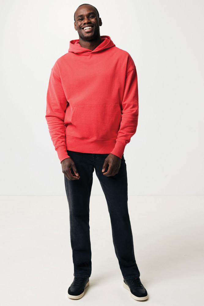 IQONIQ Yoho gerecycled katoen relaxed hoodie