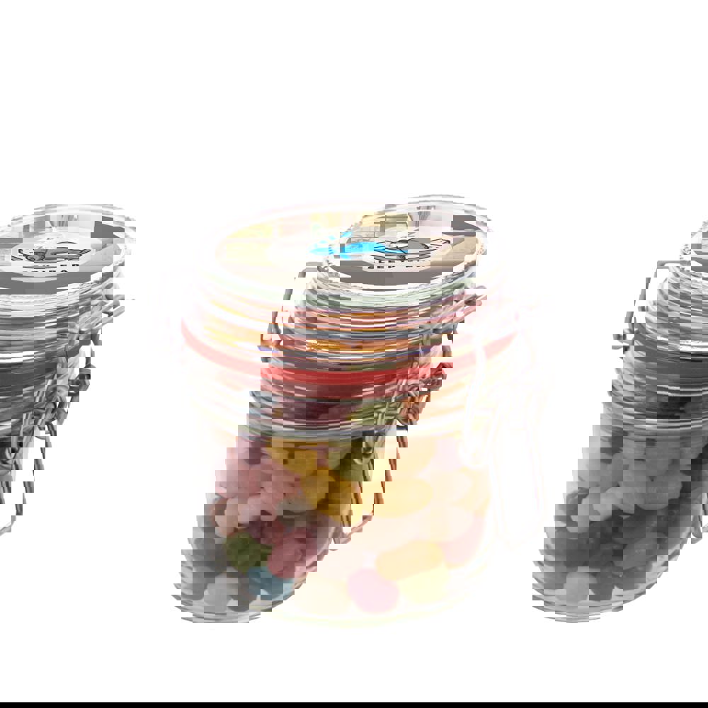 Weckpotje 0,25 liter, gevuld met snoep