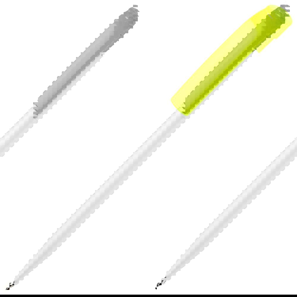 Balpen S45 hardcolour - Wit / Lichtgroen