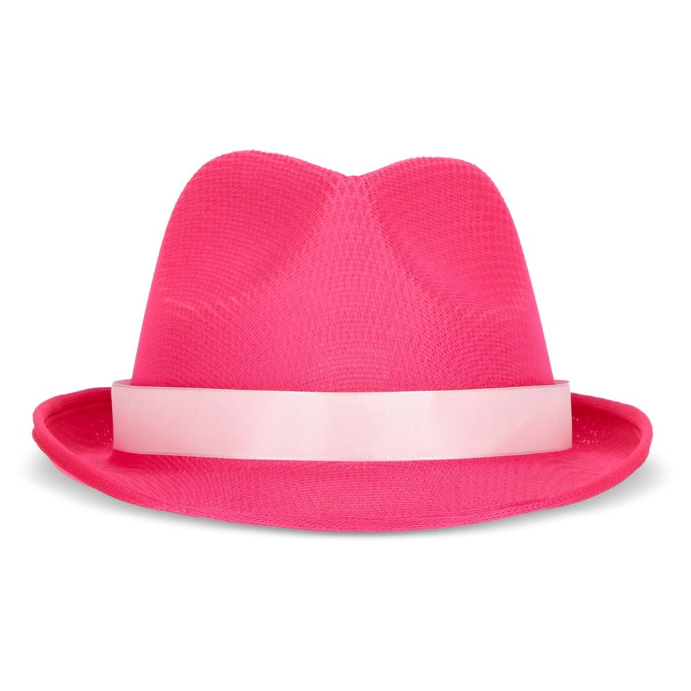 Polyester hoed met band