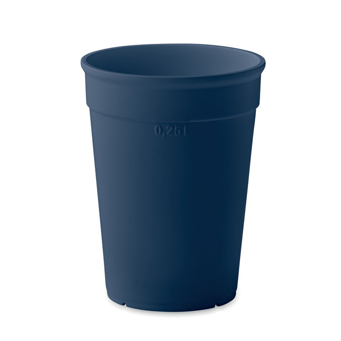 AWAYCUP - PP beker 250ml - Marineblauw